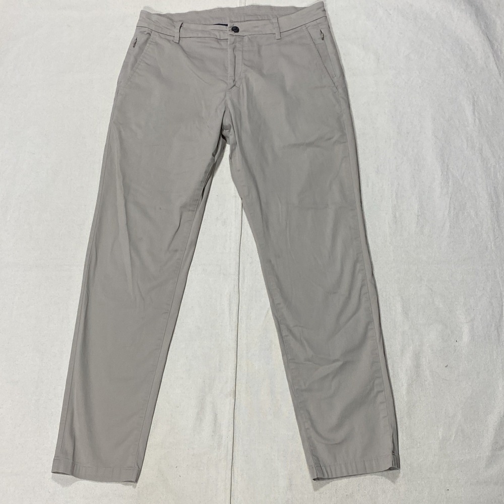 Birddogs Boom Pants Men 32x30* Beige Nylon Lined Stretch Tapered Boomstick